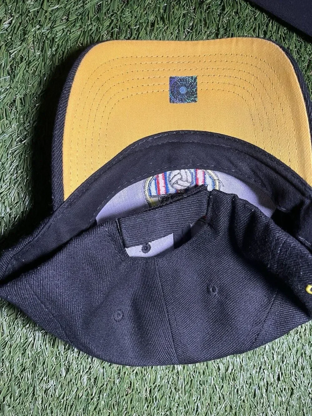 Marathon Barcelona SC Soccer Cap Hat Black Yellow